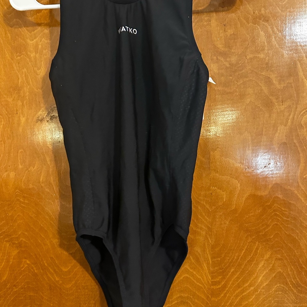 WATKO Women's WaterPolo Black Swim Suit